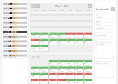 LEBB accommodation booking configuration