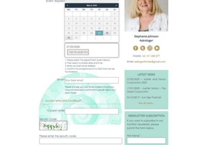 SeeingWithStars appointment booking page