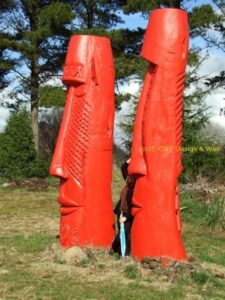 Sculpture at the Sculpture Park in Matangi, New Zealand;
