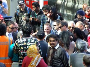 New Zealand Prime Minister John Key in the crowd