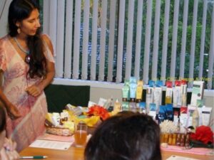 World Organic Consultant Manasi Gupta in action;