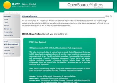 IT-CST 1.0 Web development page;