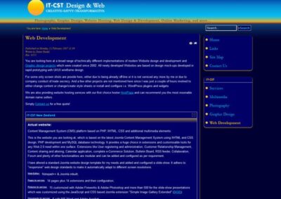 IT-CST 2.5 Web development page;