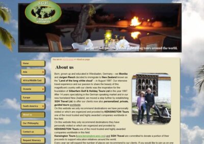 SGH Travel About us page;