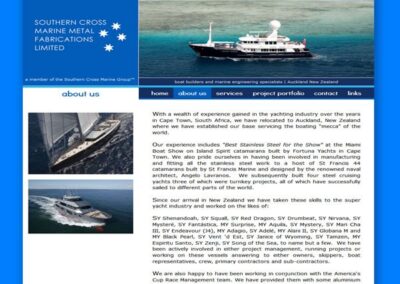Southern Cross Marine Metal Fabrication website project