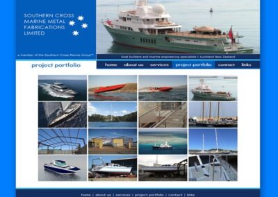 Southern Cross Marine Metal Fabrication website project