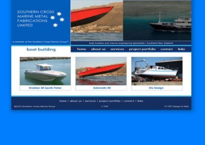 Southern Cross Marine Metal Fabrication website project