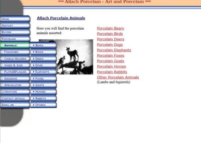Allach Porcelain Animals page;