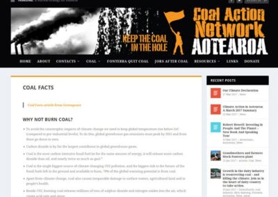Coal Action Network Aotearoa Coal Facts page
