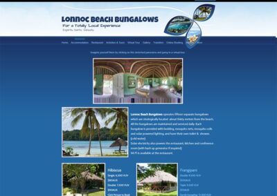 Old Lonnoc Beach Bungalows accommodation page