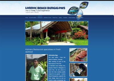 Old Lonnoc Beach Bungalows restaurant page