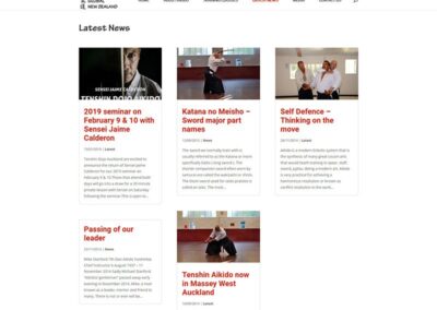 Tenshin Aikido News page