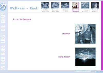 Wellness Kraft Events and Groups page;